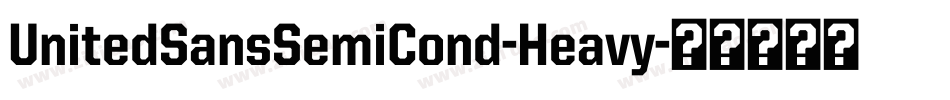 UnitedSansSemiCond-Heavy字体转换
