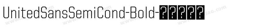 UnitedSansSemiCond-Bold字体转换