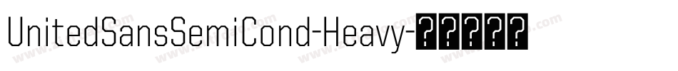 UnitedSansSemiCond-Heavy字体转换