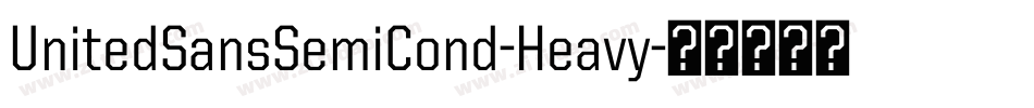 UnitedSansSemiCond-Heavy字体转换