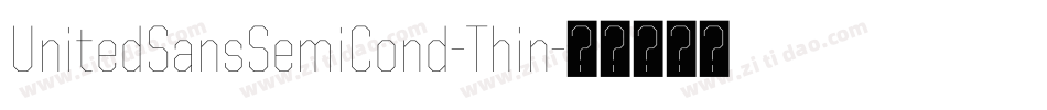 UnitedSansSemiCond-Thin字体转换