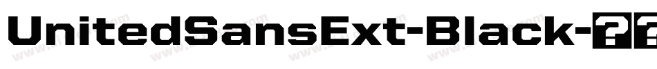 UnitedSansExt-Black字体转换