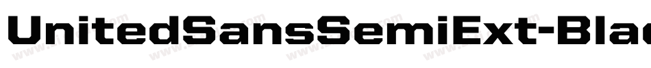 UnitedSansSemiExt-Black字体转换