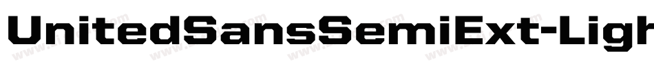 UnitedSansSemiExt-Light字体转换