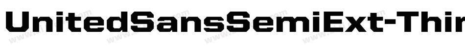 UnitedSansSemiExt-Thin字体转换
