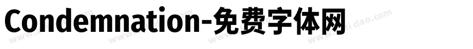 Condemnation字体转换