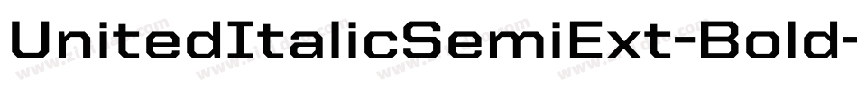 UnitedItalicSemiExt-Bold字体转换