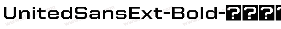 UnitedSansExt-Bold字体转换