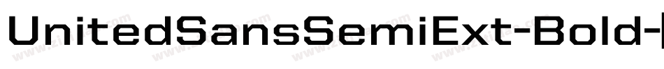 UnitedSansSemiExt-Bold字体转换