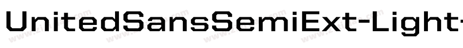 UnitedSansSemiExt-Light字体转换