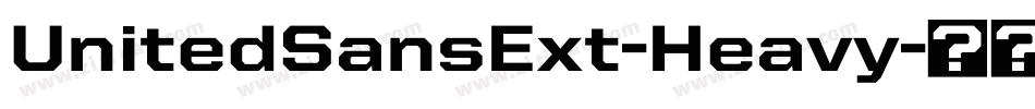 UnitedSansExt-Heavy字体转换