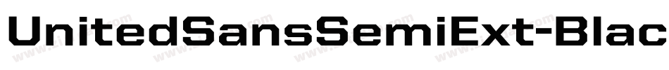 UnitedSansSemiExt-Black字体转换