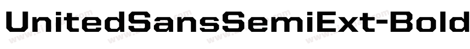 UnitedSansSemiExt-Bold字体转换