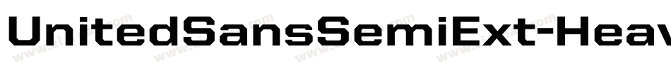 UnitedSansSemiExt-Heavy字体转换