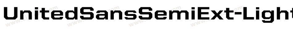 UnitedSansSemiExt-Light字体转换