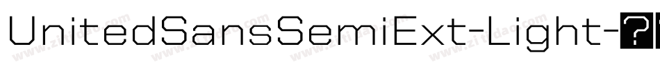 UnitedSansSemiExt-Light字体转换