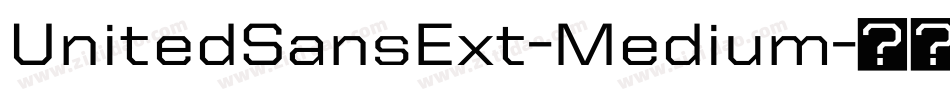 UnitedSansExt-Medium字体转换