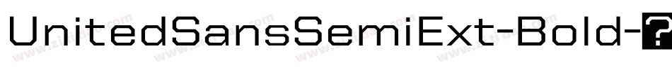 UnitedSansSemiExt-Bold字体转换