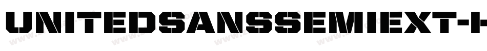 UnitedSansSemiExt-Heavy字体转换