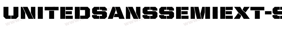 UnitedSansSemiExt-Stencil字体转换
