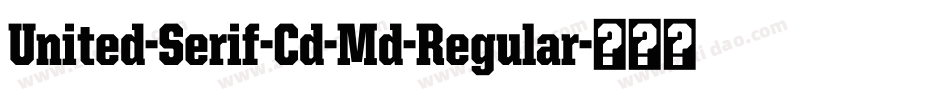 United-Serif-Cd-Md-Regular字体转换