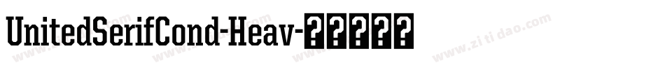 UnitedSerifCond-Heav字体转换