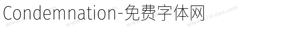Condemnation字体转换