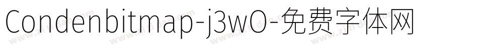 Condenbitmap-j3wO字体转换