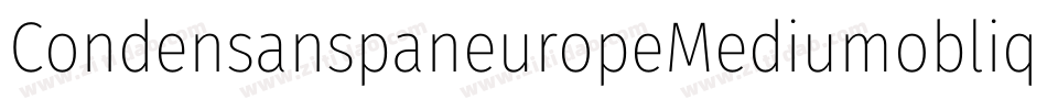 CondensanspaneuropeMediumoblique-vRzy字体转换