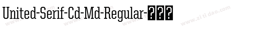 United-Serif-Cd-Md-Regular字体转换