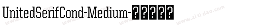 UnitedSerifCond-Medium字体转换