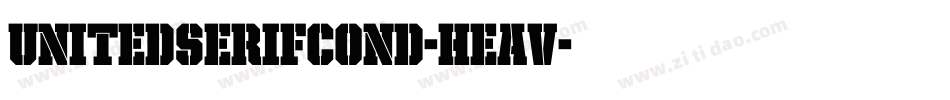 UnitedSerifCond-Heav字体转换