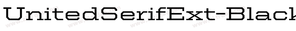 UnitedSerifExt-Black字体转换