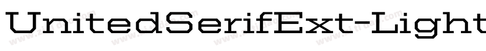 UnitedSerifExt-Light字体转换