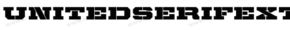UnitedSerifExt-Stencil字体转换