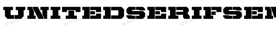 UnitedSerifSemiExt-Stencil字体转换
