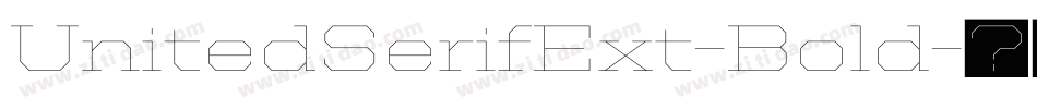 UnitedSerifExt-Bold字体转换