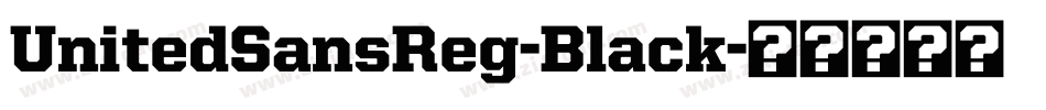 UnitedSansReg-Black字体转换