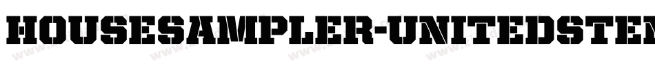 HouseSampler-UnitedStencil字体转换