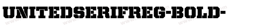 UnitedSerifReg-Bold字体转换