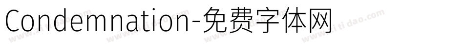 Condemnation字体转换