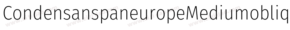 CondensanspaneuropeMediumoblique-vRzy字体转换