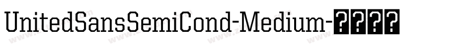 UnitedSansSemiCond-Medium字体转换