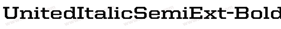 UnitedItalicSemiExt-Bold字体转换