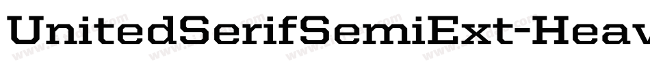 UnitedSerifSemiExt-Heavy字体转换