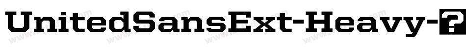 UnitedSansExt-Heavy字体转换