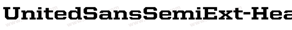 UnitedSansSemiExt-Heavy字体转换