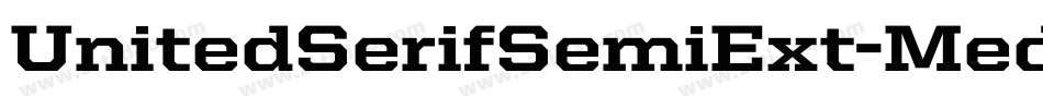 UnitedSerifSemiExt-Medium字体转换