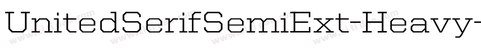 UnitedSerifSemiExt-Heavy字体转换