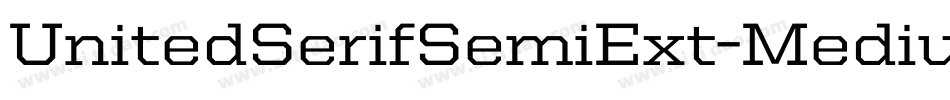 UnitedSerifSemiExt-Medium字体转换